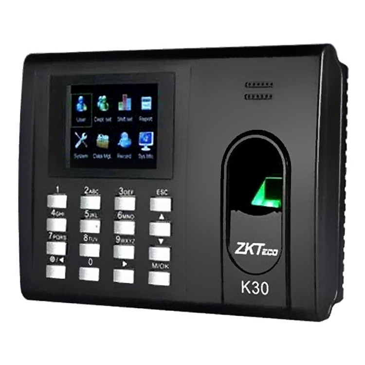 Máy chấm công vân tay thẻ ZKTeco K30 - Hàng nhập khẩu