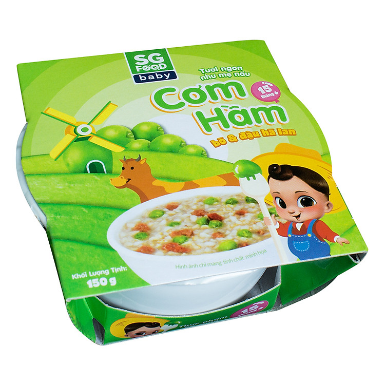 Cơm Hầm Bò Và Đậu Hà Lan SG Food (150g)