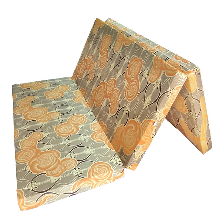 Đệm Bông Ép Gấp 3 Nhiều Màu - Giao Màu Ngẫu Nhiên