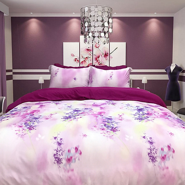 Bộ 5 Món Chăn Ga Gối Lụa Tencel Tơ Tằm Hàn Quốc Julia - Có Chăn Chần