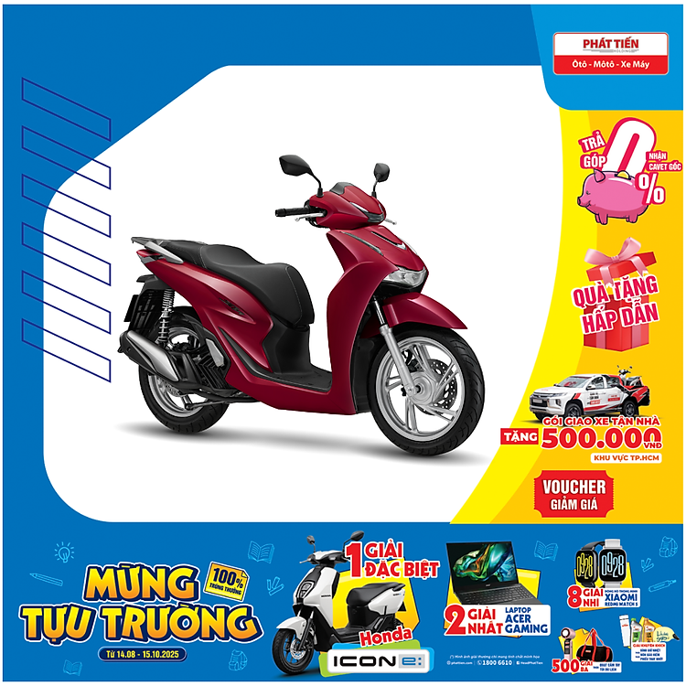Xe máy Honda SH125i Tiêu Chuẩn 2026 Phanh CBS