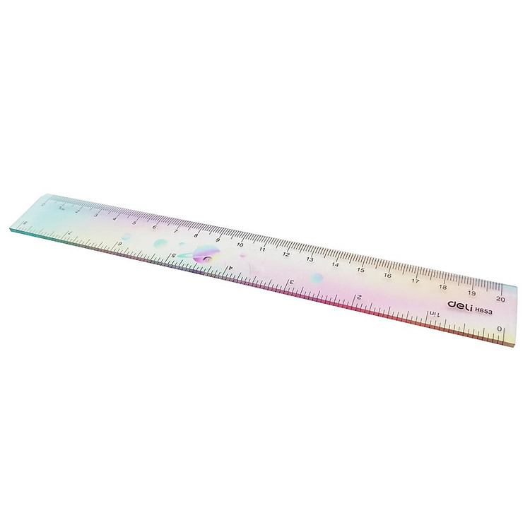 Thước Kẻ Màu Cực Quang 20 cm - Deli EH653 - Ảnh 4