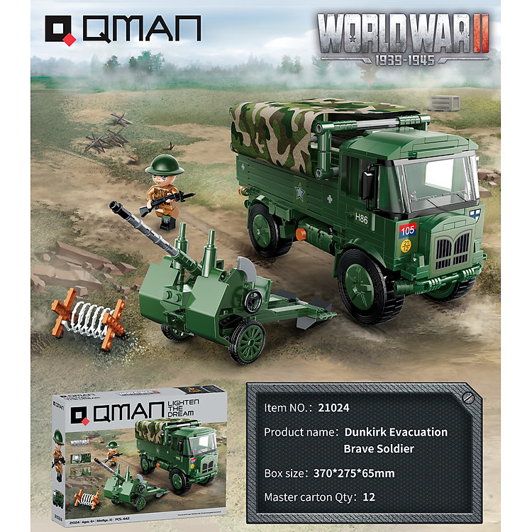 Mua Đồ Chơi Xếp Hình Qman 21024 Chính hãng Tiết kiệm - Hình ảnh 3