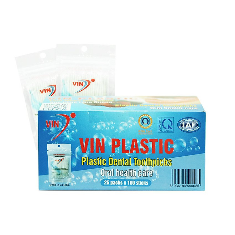 Tăm nha khoa cao cấp xuất khẩu (Lốc 25 túi x túi 100 tăm) M19