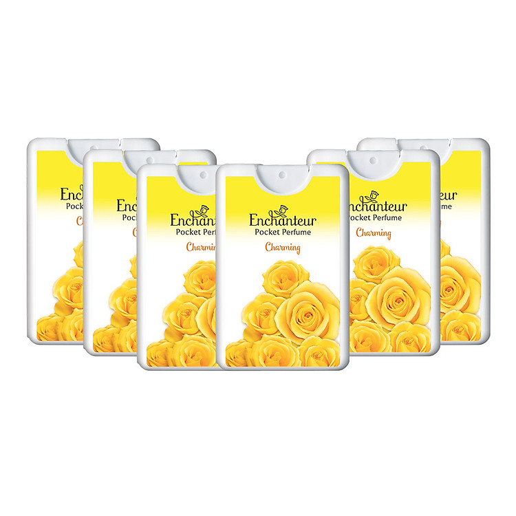 Combo 6 Nước hoa bỏ túi Enchanteur hương Charming 18ml/hộp
