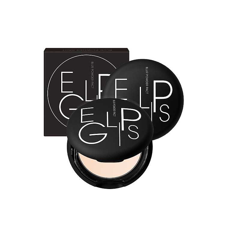 Phấn Phủ Dạng Nén Eglips Blur Powder Pact 9g Thành Phần Tự Nhiên Che Khuyết Điểm, Thân Thiện Với Da, Không Gây Kích Ứng + Tặng kèm 2 Bông Phấn Đào Xinh Xắn