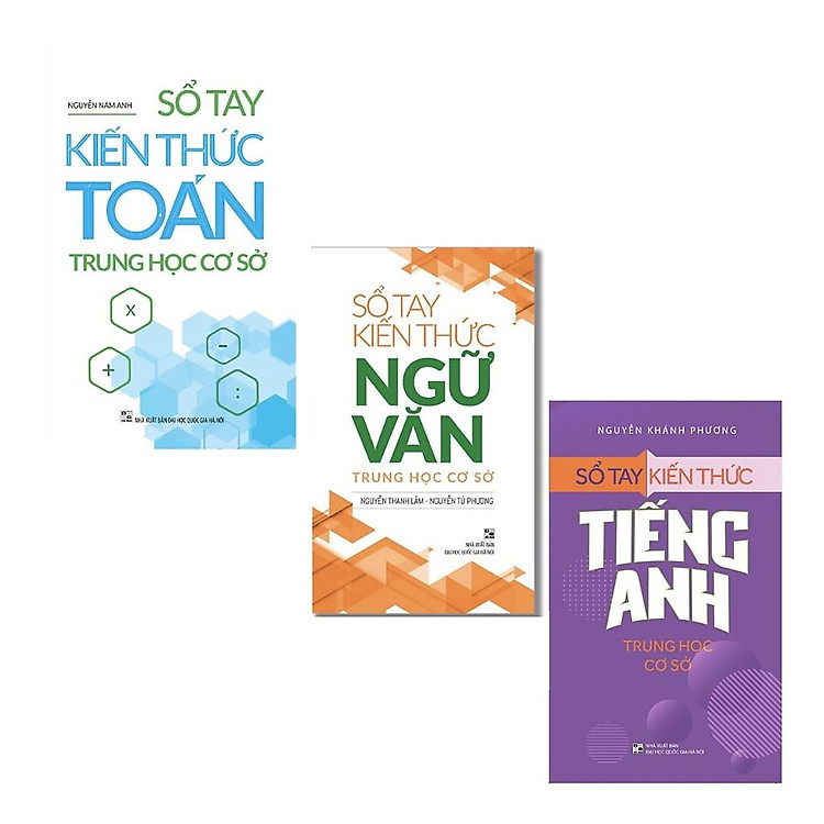 Sổ Tay Kiến Thức Trung Học Cơ Sở (Toán - Anh - Văn) - Ảnh 2