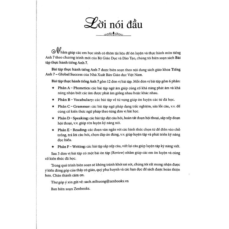 Bài Tập Thực Hành Tiếng Anh 7 (Không Đáp Án) - Ảnh 4