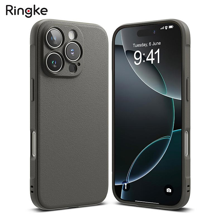 Ốp Lưng Ringke cho iPhone 16 Pro/ 16 Pro Max RINGKE Onyx, chống vân tay, chống sốc_ Hàng chính hãng