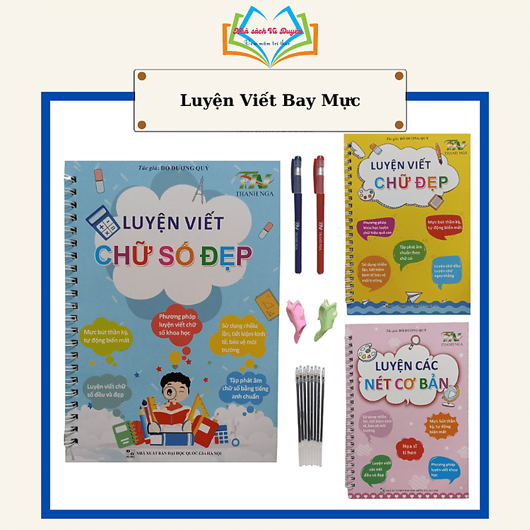 Bộ Vở Tập Viết Tự Xóa Thần Kỳ Thanh Nga