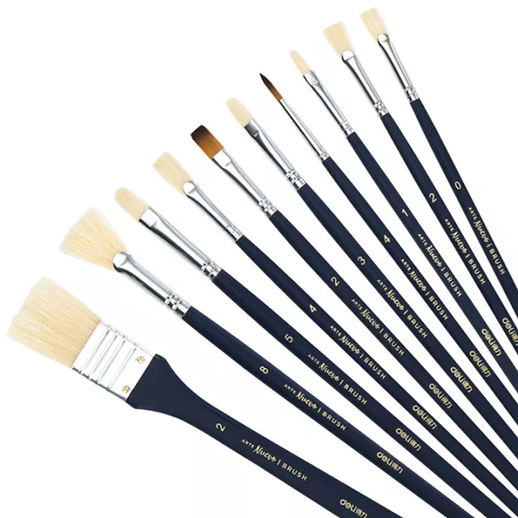 Cọ Vẽ Chuyên Nghiệp Deli 73884 (10 chiếc) - Ảnh 5