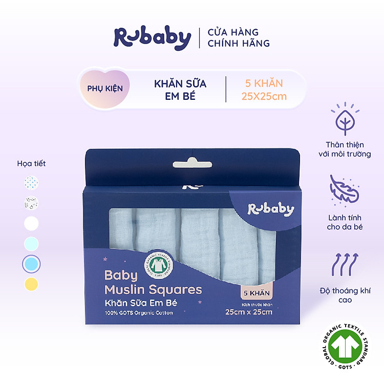 Tìm mua tại Avakids:Khăn Sữa Em Bé Rubaby Set 5 Chiếc, tràn ngập Khuyến mãi, Ưu đãi