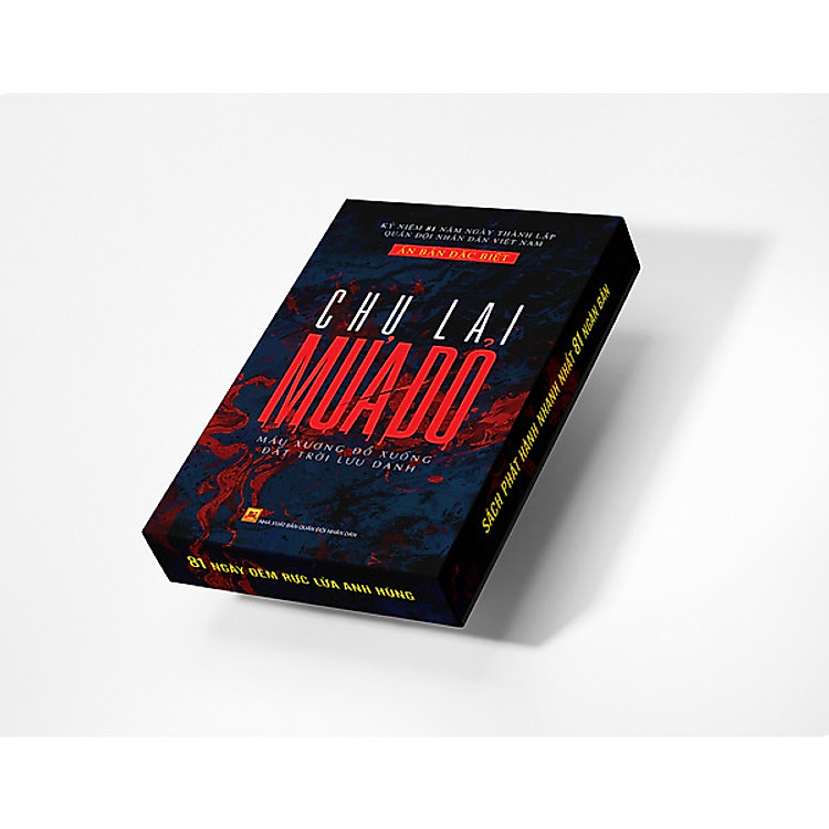 (Ấn bản chữ ký tác giả Chu Lai) MƯA ĐỎ Bìa Cứng, Có Hộp – Vietnambook – NXB Quân Đội Nhân Dân