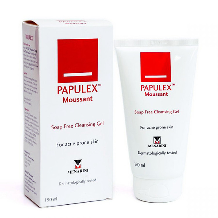 Papulex Sữa Rửa Mặt Papulex Ngăn Ngừa & Giảm Mụn Trứng Cá Moussant Soap Free Cleansing Gel 150ml