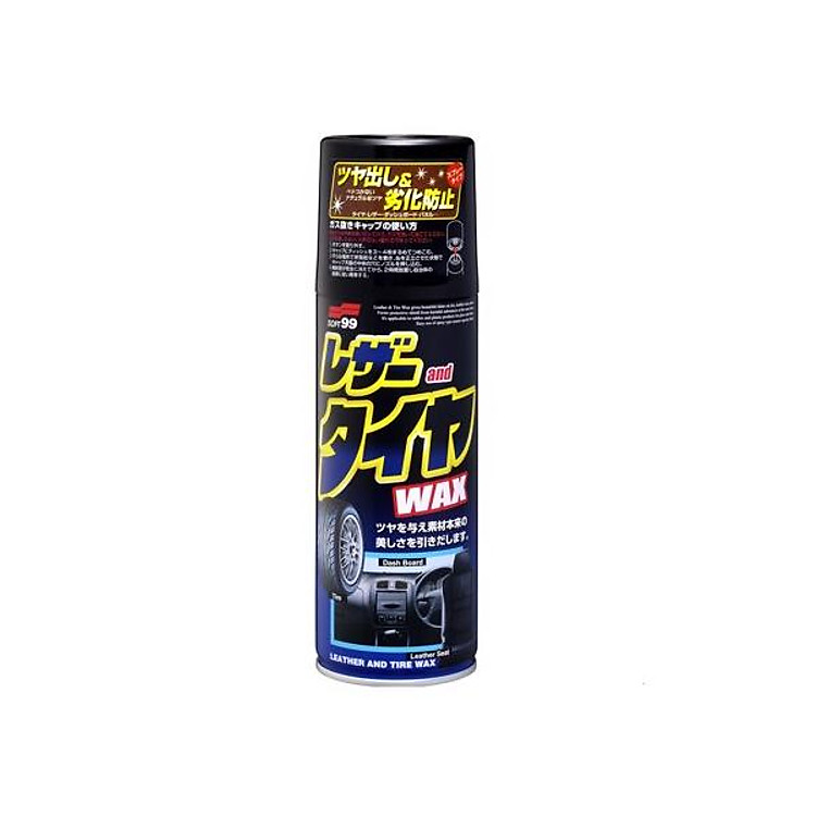 Chai Xịt 3 Trong 1 Leather & Tire Wax L-29 | Soft99
