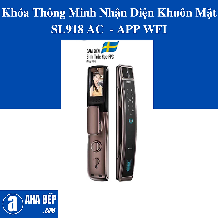 Khóa Thông Minh Nhận Diện Khuôn Mặt SL918 AC - APP WFI. Hàng Chính Hãng