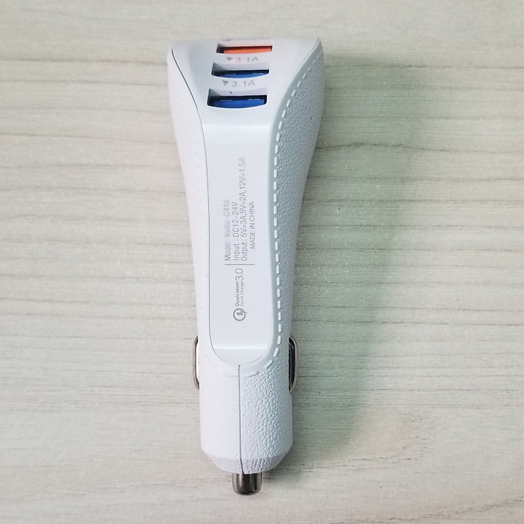 Sạc nhanh xe hơi QC3.0 3 cổng usb - Tẩu sạc nhanh ô tô QC3.0