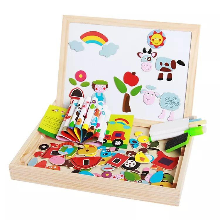 Mua tại MyKingdom: Hộp tranh ghép gỗ nam châm 2 mặt - Ngập tràn khuyến mãi