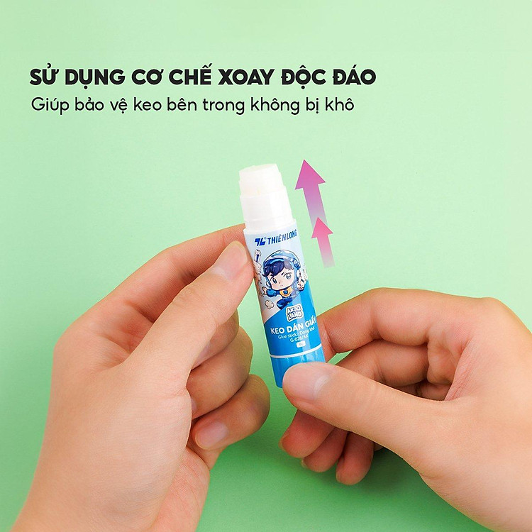 Keo Khô Dán Giấy Thiên Long G-026/AK - Màu Xanh Lá - Ảnh 6