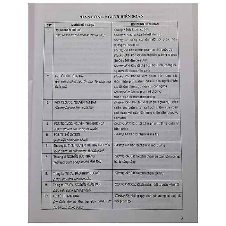 Chỉ dẫn tra cứu, áp dụng Bộ luật hình sự năm 2015 (sửa đổi, bổ sung năm 2017) - Tái bản lần thứ nhất, có chỉnh sửa, bổ sung - Ảnh 3