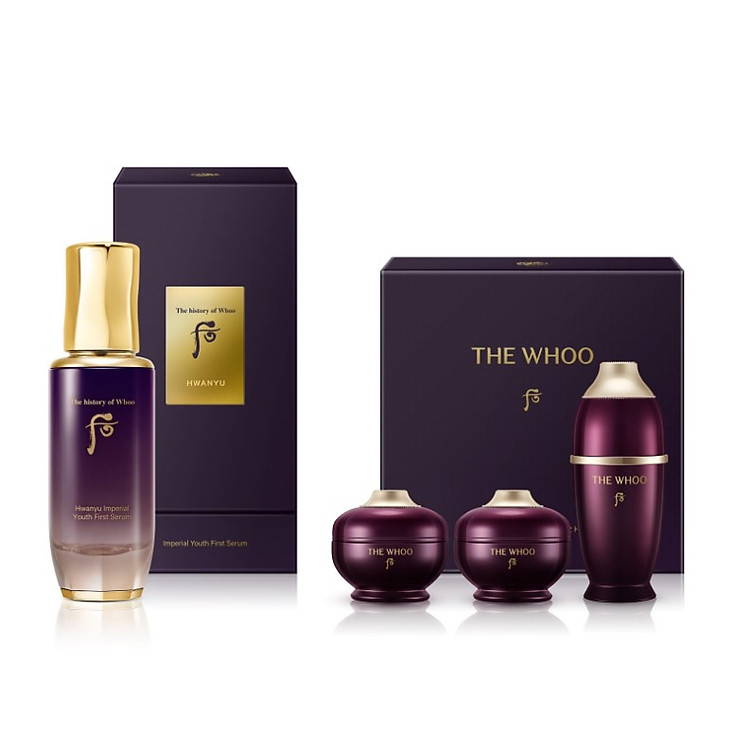 Bộ tinh chất khởi đầu hoàn thiện làn da Whoo Hwanyu Imperial Youth First Serum