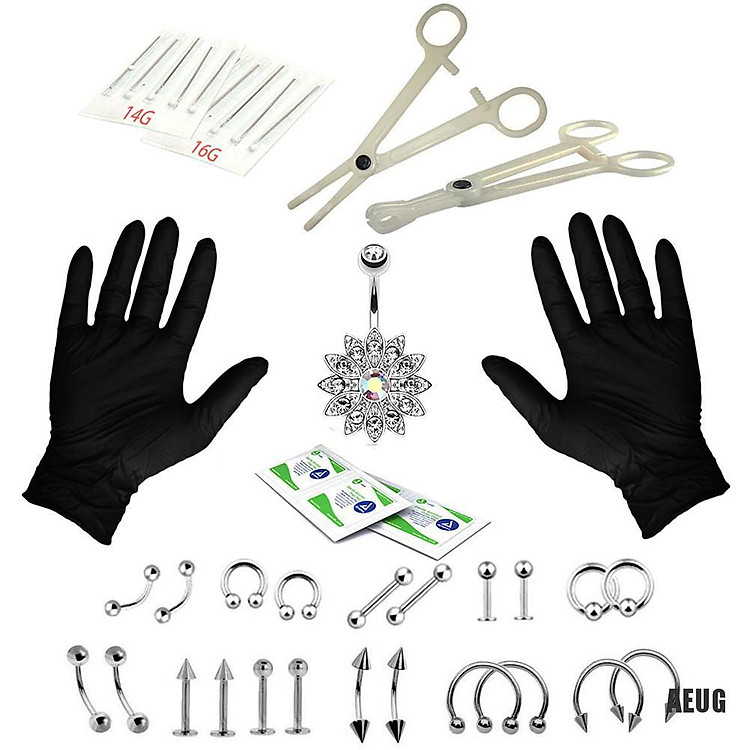 Bộ 41 dụng cụ xỏ khuyên chuyên nghiệp chất lượng cao