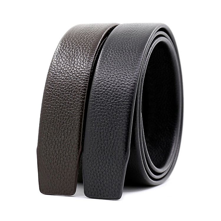 Dây thắt lưng nam da bò cao cấp khóa tự động (không khóa)