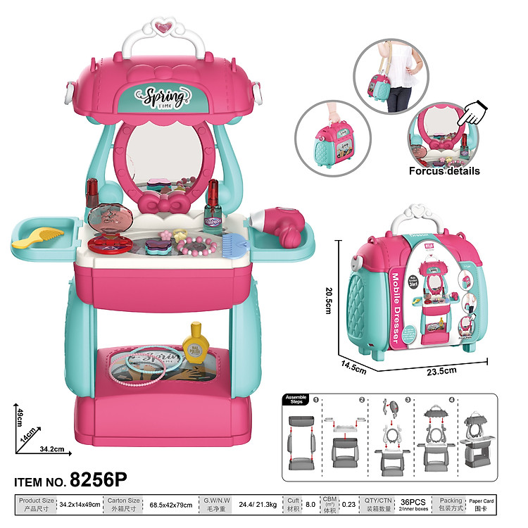 Cặp trang điểm BOWA 8256P - 26 chi tiết Chính hãng Giá tốt - Hình ảnh 3