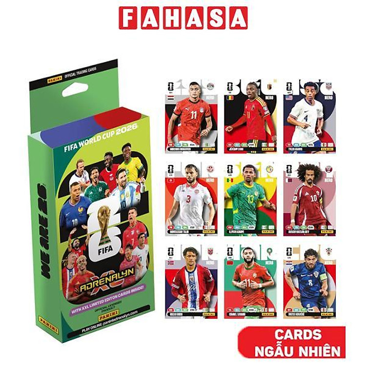 Đồ Chơi Hộp Giấy Cỡ Lớn Thẻ Hình Fifa World Cup 2026 Adrenalyn XL - Panini (Mẫu Sản Phẩm Giao Ngẫu Nhiên)
