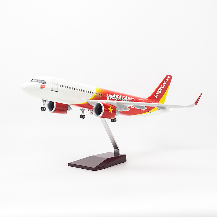 Mô hình máy bay Vietjet Air A320 47cm Chính hãng Tiết kiệm - Hình ảnh 2