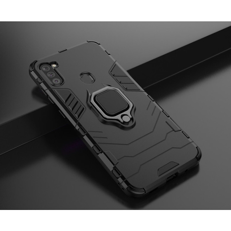Ốp lưng chống sốc kèm iring cho SamSung Galaxy A11, A12, A02s, A21s, A31, A51, A71 hàng nhập khẩu