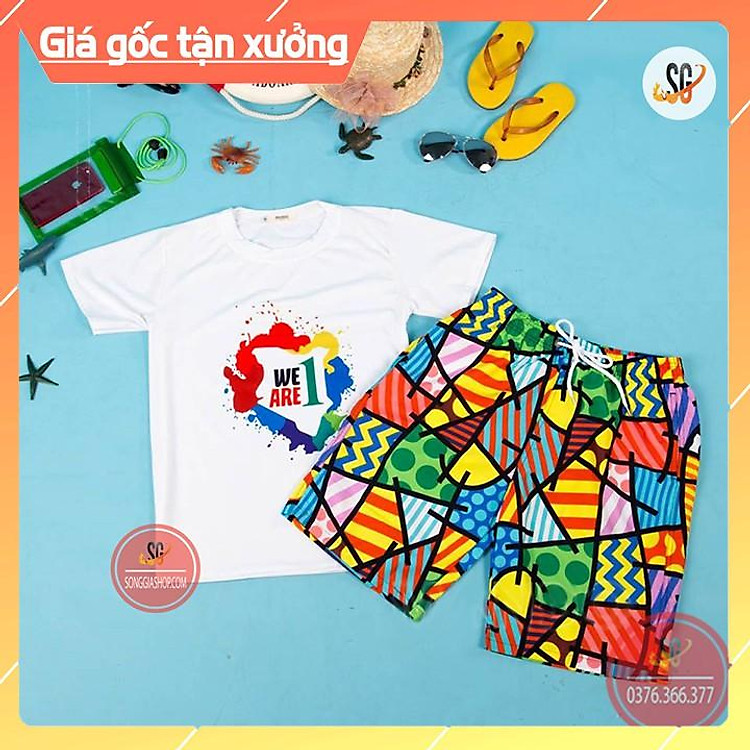 Đồ đi biển nam nữ đồng phục đi biển gia đình 3 4 5 người hay hội nhóm độc đáo nổi bật DDB79 | SG