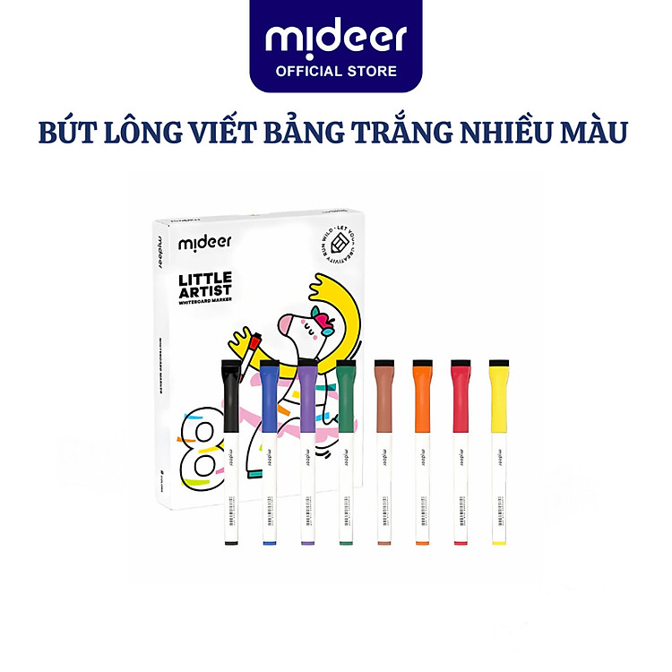 Bút lông viết bảng trắng Mideer Little Artyst (Set 4 màu)