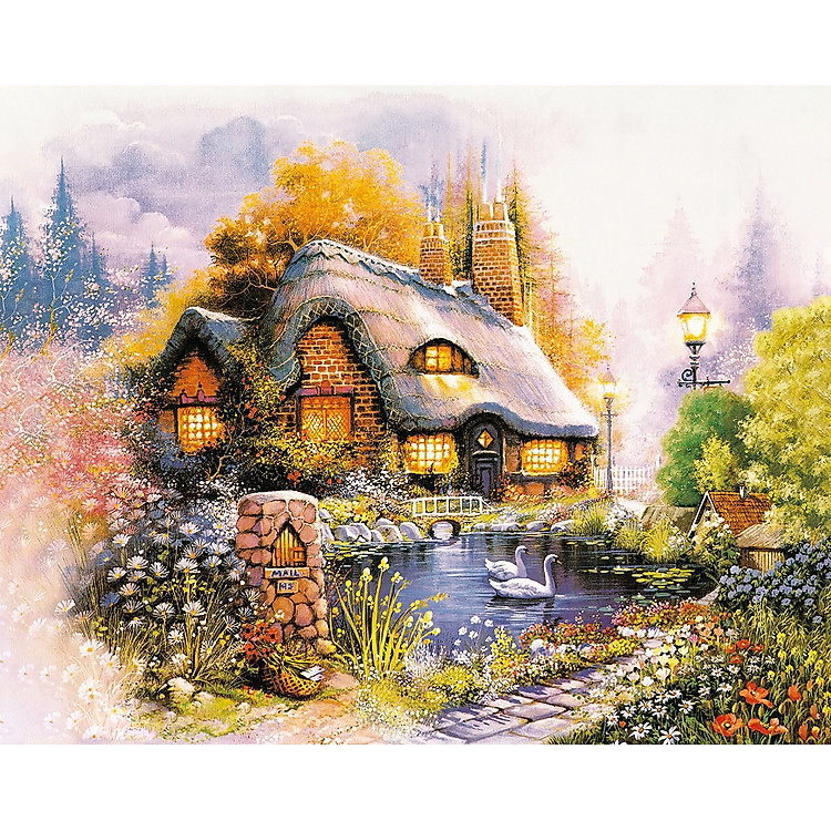 Bộ tranh xếp hình 500 mảnh – Ngôi Nhà Hạnh Phúc Chính hãng Giá tốt - Hình ảnh 2