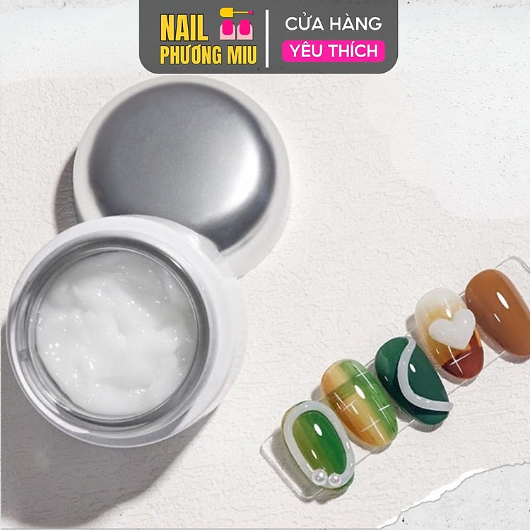 Gel Nặn Trắng ANNIES 20g Nặn Thú Nổi Nặn Hoa Nổi 3D Đa Năng Dễ Sử Dụng, Tạo Hình Dễ Dàng, Gel Đặc Khô Dẻo Mịn Không Bị Chảy, Không Dính Tay