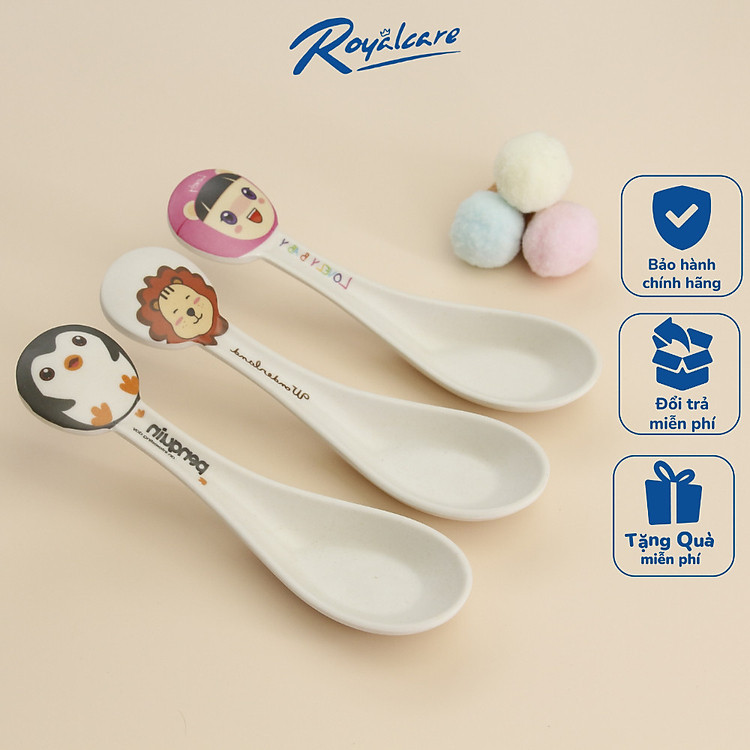 Thìa bột tre kháng khuẩn ROYALCARE cho bé Chính hãng Giá tốt - Hình ảnh 3