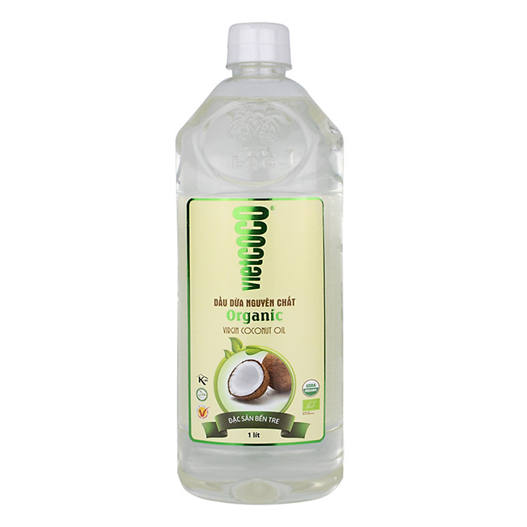 Dầu dừa nguyên chất Organic Vietcoco chai pet 1000ml