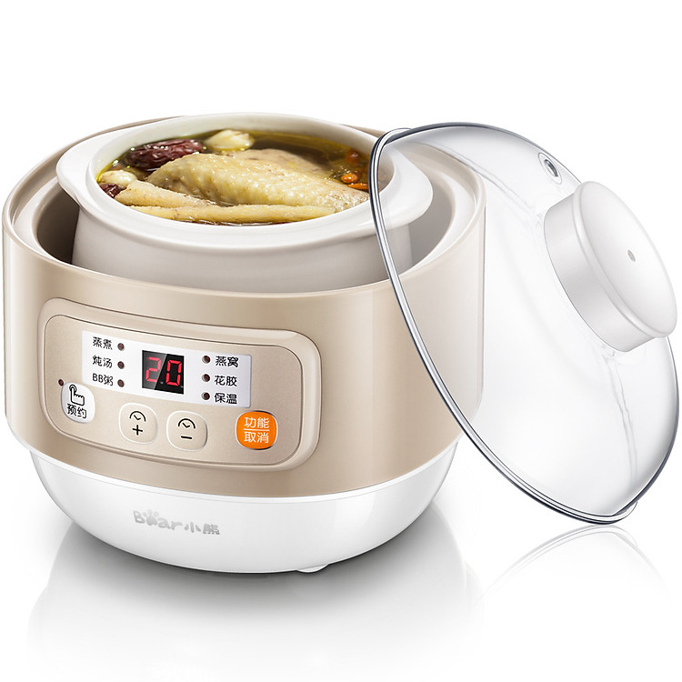 Nồi Hầm Điện Đa Năng Bear DDZ-A08D1 0.8L - Nhập Khẩu