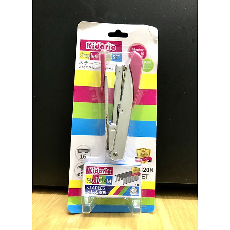 Bấm Kim Kidario Số 10 + Kim Bấm HD-20N (16 tờ)