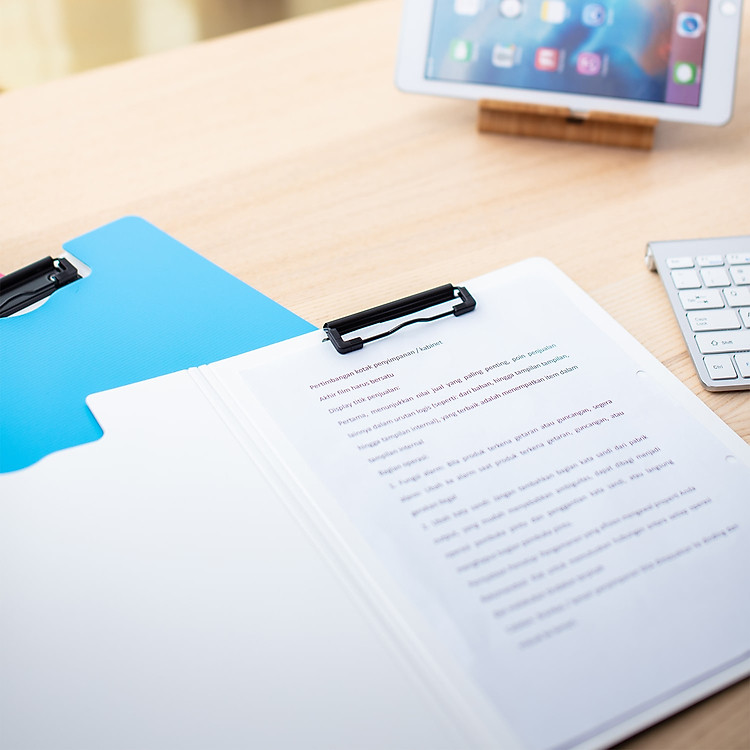 Bìa File Bảng Kẹp Tài Liệu A4 Deli (Màu đỏ) - Ảnh 6