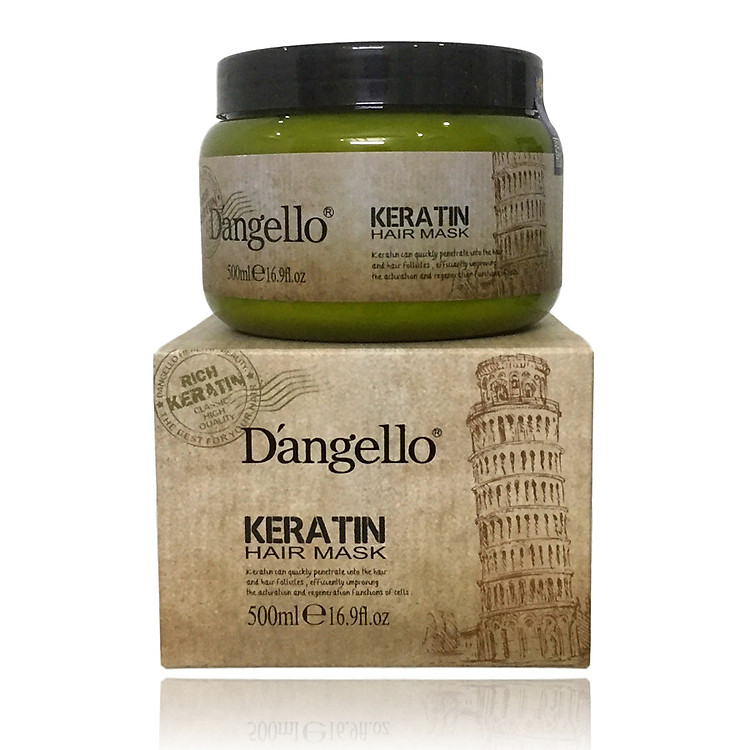 Dầu ủ phục hồi tóc hư tổn D'angello Keratin Hair mask 500ml