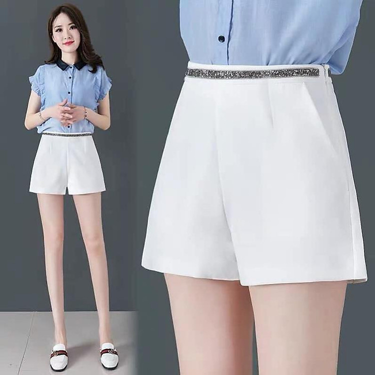 Quần short cạp kim tuyến sang chảnh