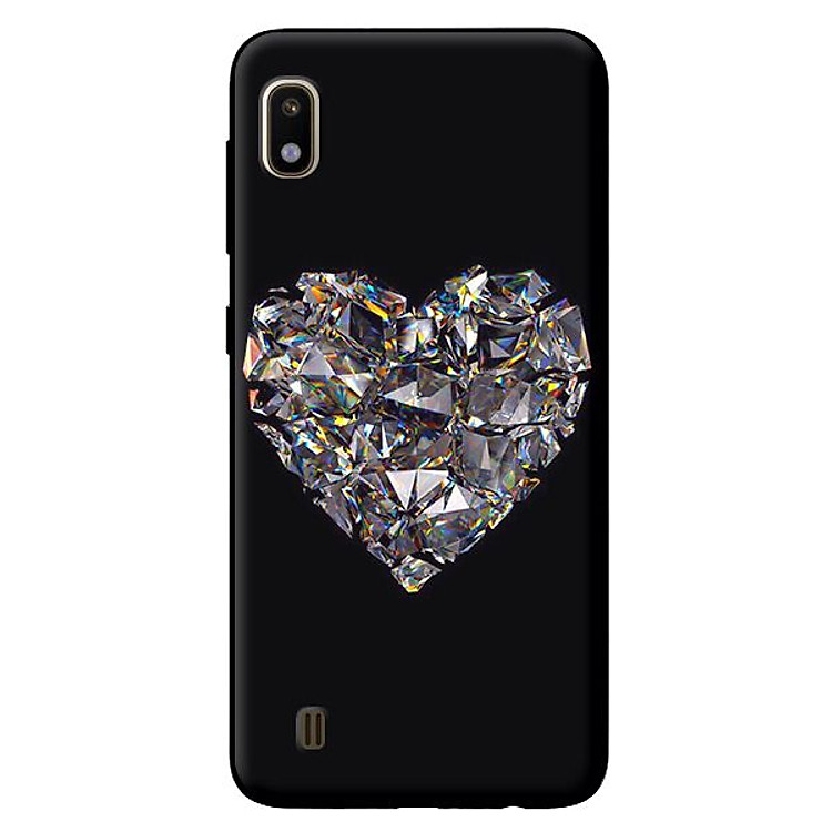Ốp lưng cho Samsung Galaxy A10 nền kim cương đen 1 - Hàng chính hãng