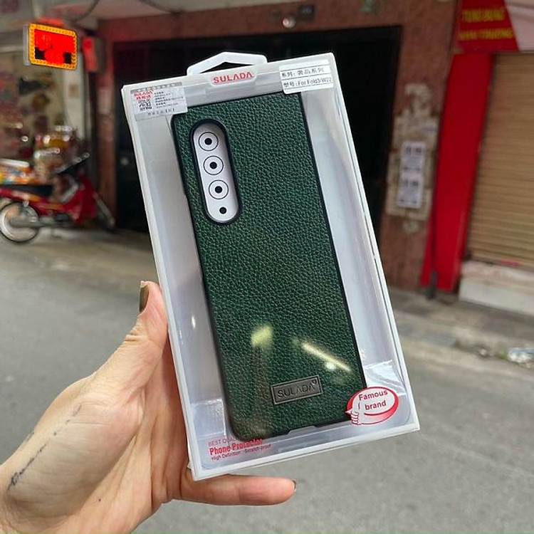 Ốp lưng Samsung Galaxy Fold 3 hiệu SULADA dạng da mềm - hàng nhập khẩu