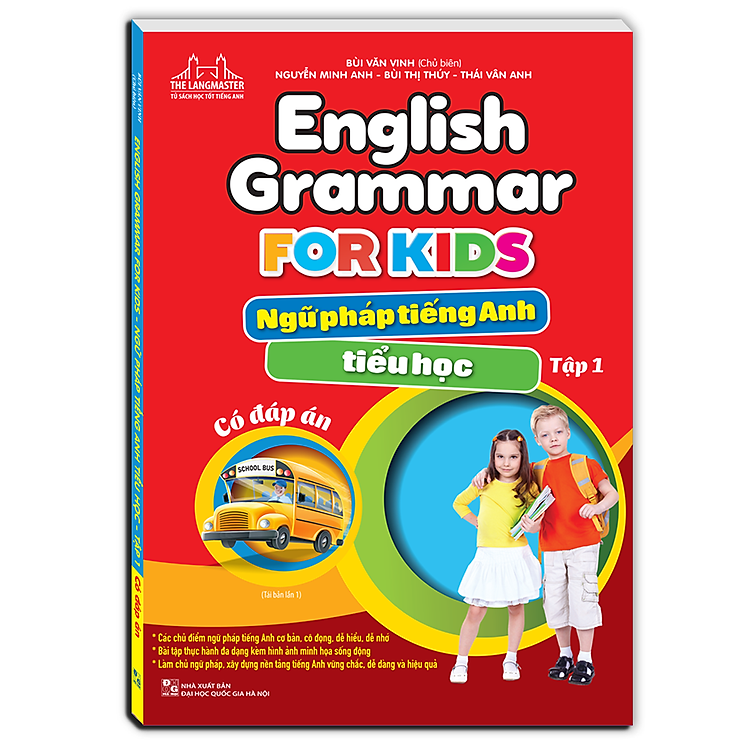 English Grammar For Kids – Ngữ Pháp Tiếng Anh Tiểu Học (Tập 1) (Tái Bản)