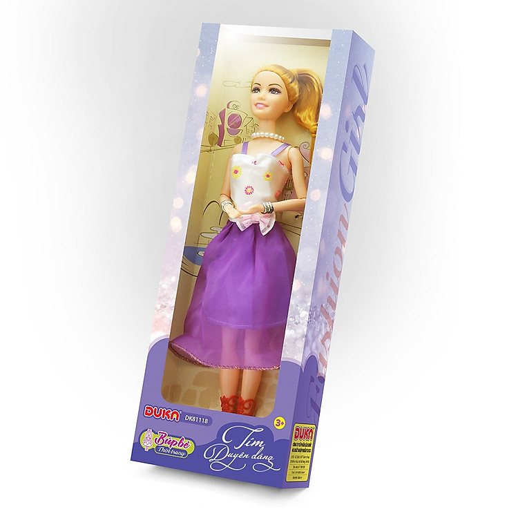 Mua Búp Bê Thời Trang Tím Duka DK81118 Chính hãng Ưu đãi - Hình ảnh 2