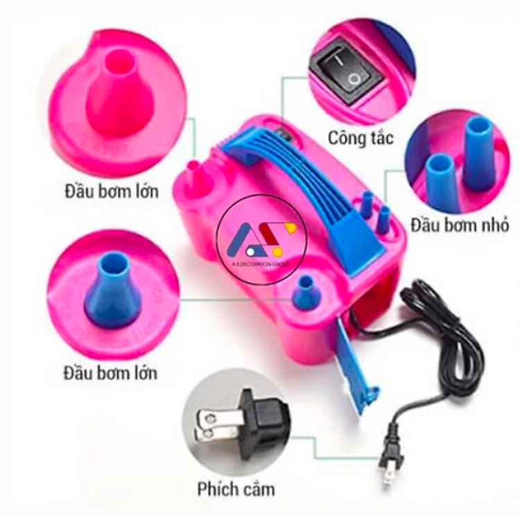 Bơm Bóng Bay Bằng Điện (Bơm 2 bóng 1 lần) - Ảnh 4