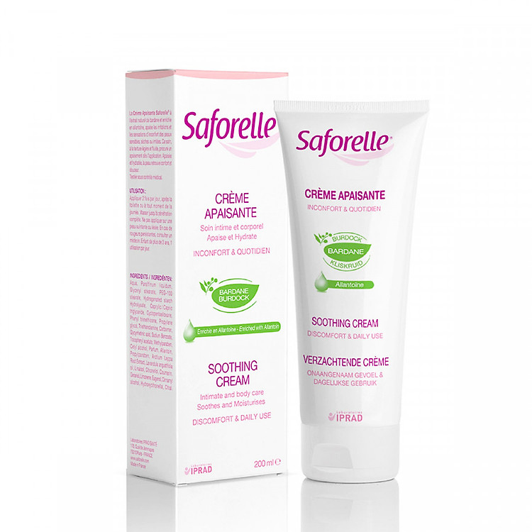 Saforelle Soothing Cream, Kem Làm Dịu, Giữ Ẩm Cho Vùng Kín (50ml)