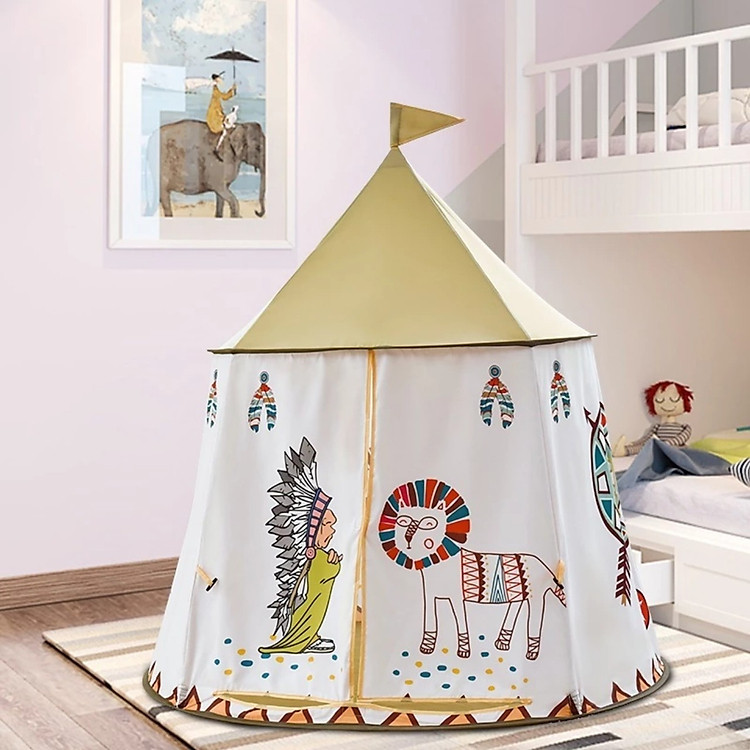 Tìm mua tại Avakids: Lều Thổ Dân S9 Khung Thép Cho Bé - Ngập tràn khuyến mãi