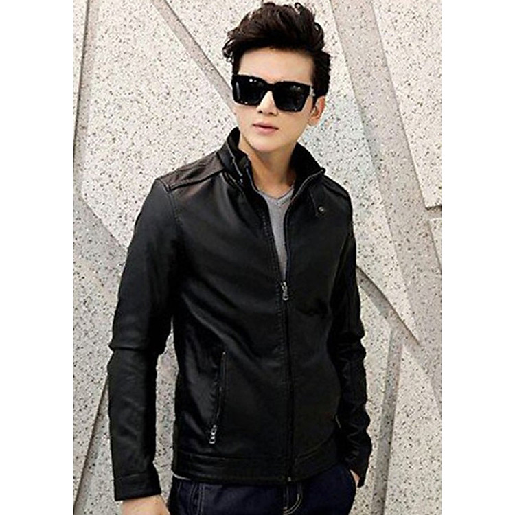 Áo khoác nam Áo Khoác Da nam Lót Lông Cao Cấp-SSDN95